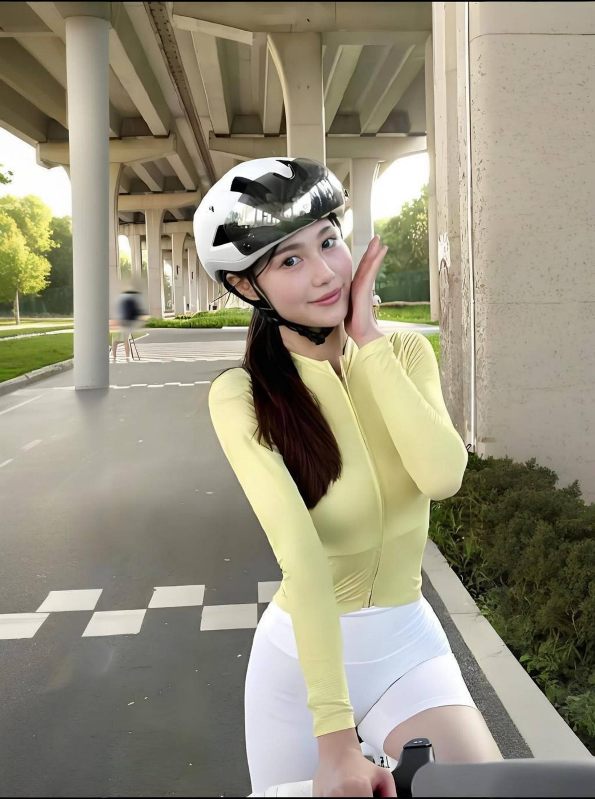 自行车锦标赛幸运女选手夺冠