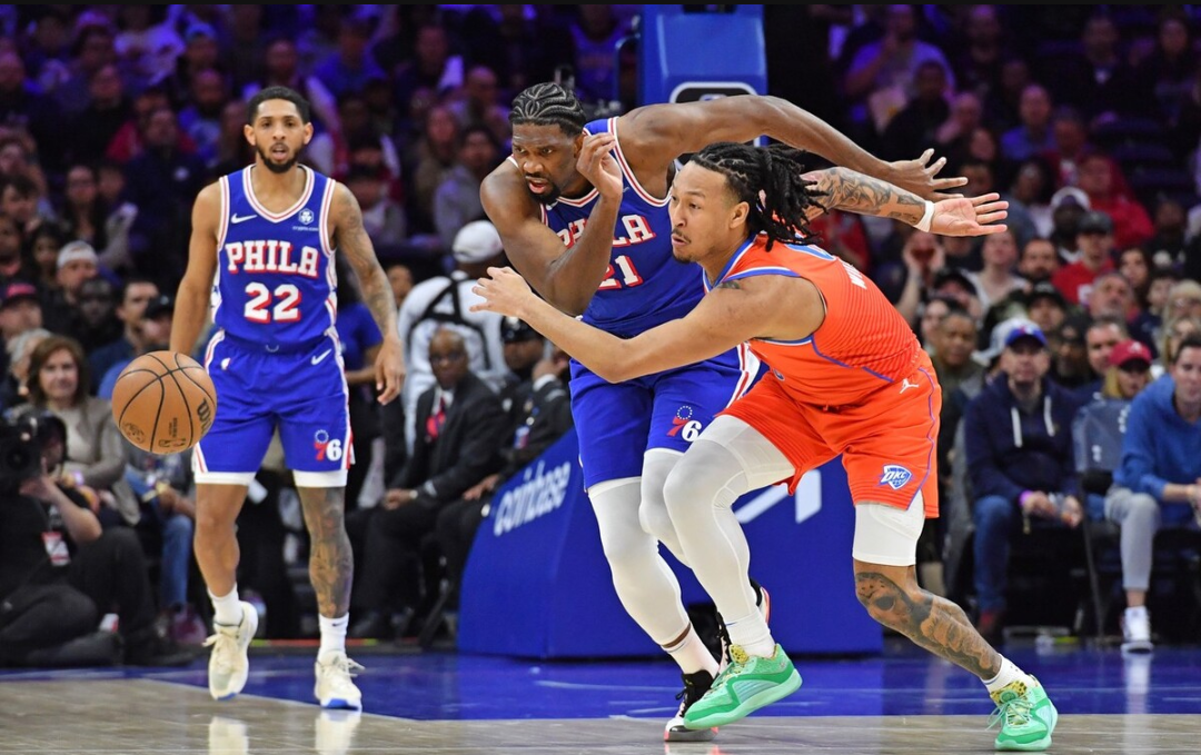 76人再胜骑士，雷霆全队联手砍分